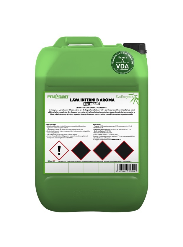 Détergent tissus | siège et moquette | lava interni b aroma | 5 l Détergent tissus | siège et moquette | lava interni b aroma | 5 l
