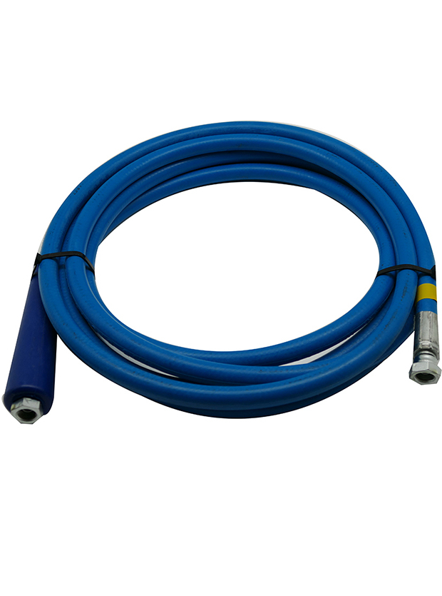 Flexible 2 tresses bleu | 5 m | diam. 8 mm | ff 1/4 + manchette