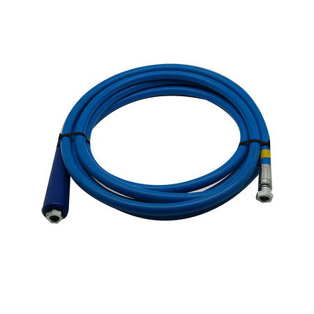 Flexible 2 tresses bleu | 5 m | diam. 8 mm | ff 1/4 + manchette