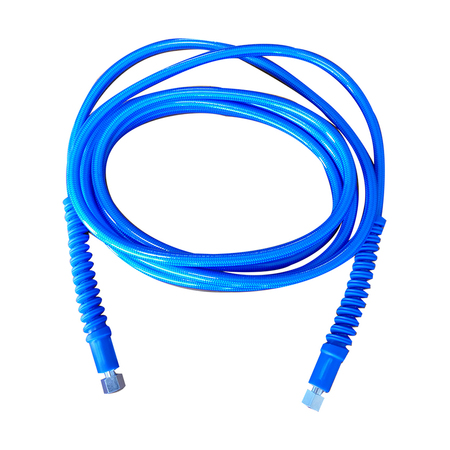 Flexible pu confort bleu | 3,50 m | diam. 6 mm | ff 1/4 + manchette