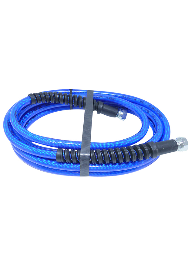 Flexible pu confort bleu | 5,50 m | diam. 6 mm | ff 1/4 + manchette