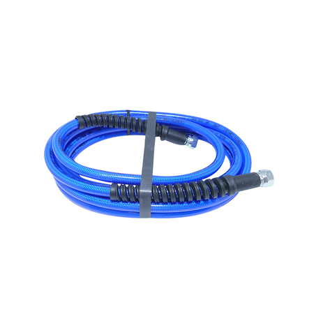Flexible pu confort bleu | 5,50 m | diam. 6 mm | ff 1/4 + manchette