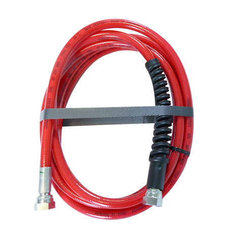 Flexible pu confort rouge | 5 m | diam. 6 mm | ff 1/4 + manchette Flexible pu confort rouge | 5 m | diam. 6 mm | ff 1/4 + manchette