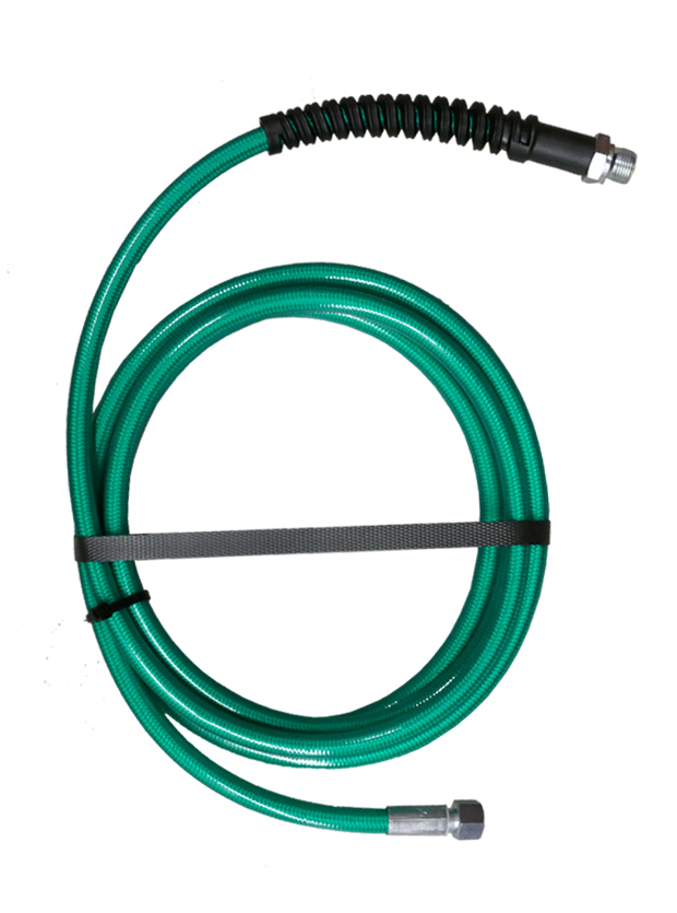 Flexible pu confort vert | 3,50 m | diam. 6 mm | f 1/4 - m 3/8 + manchette