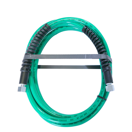 Flexible pu confort vert | 4 m | diam. 6 mm | f 1/4 - m 3/8 + manchette