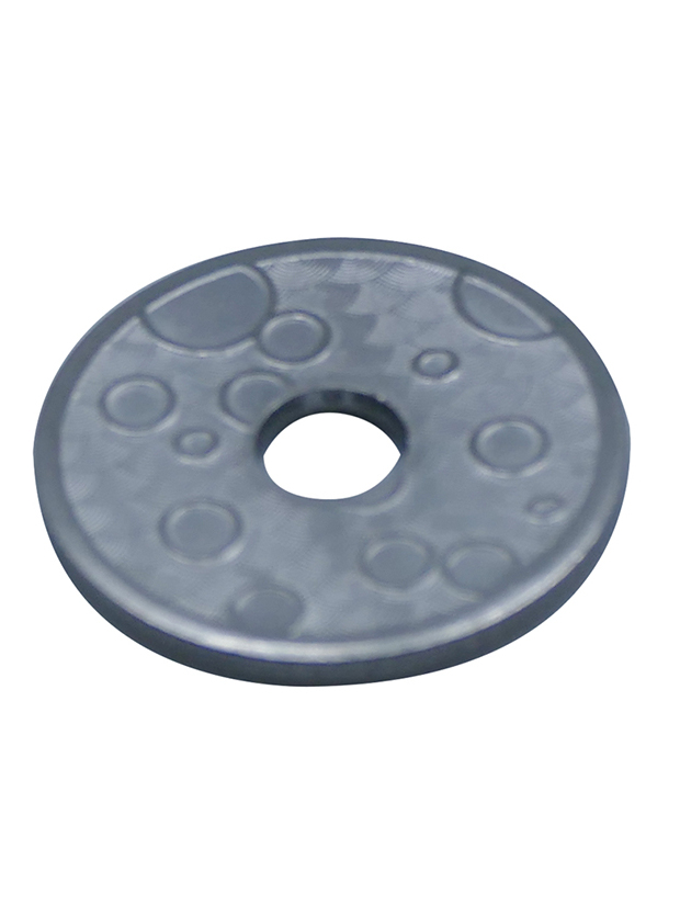 100 jetons inox troués diamètre 24 mm