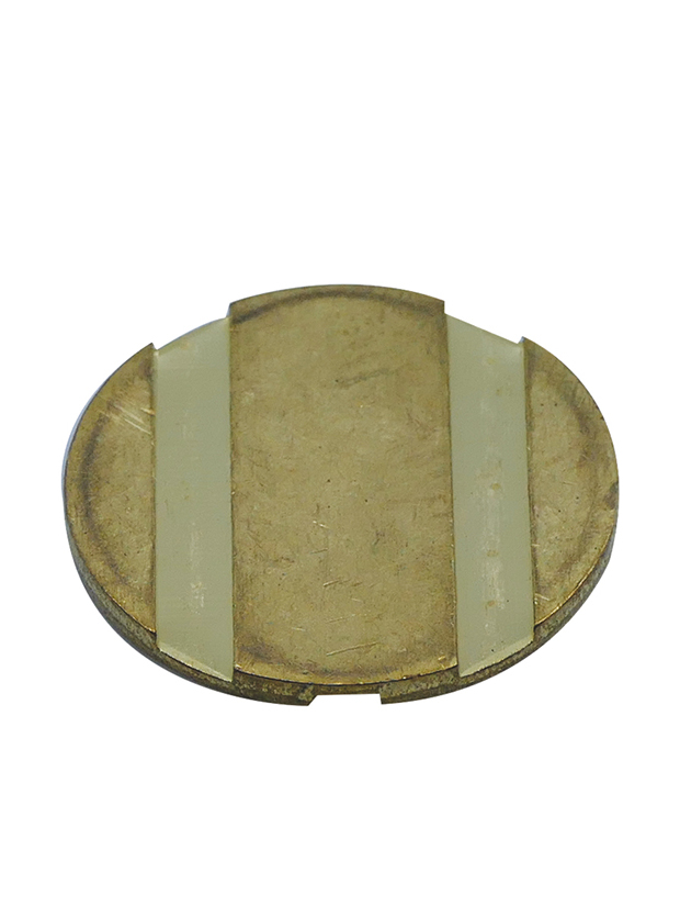 100 jetons laiton striés diamètre 25 mm