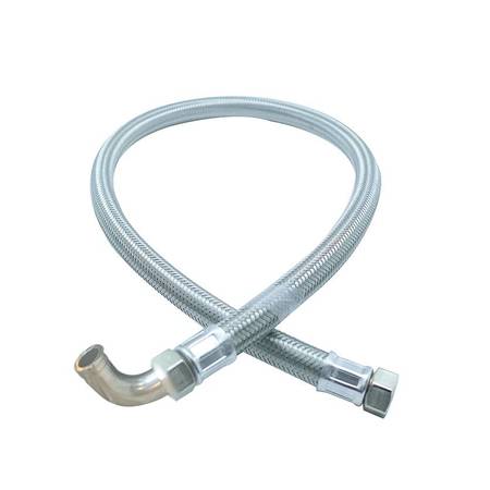 Flexible tressé inox | 0,55 m | coudé 90° | diam. 16 mm | ff 1/2