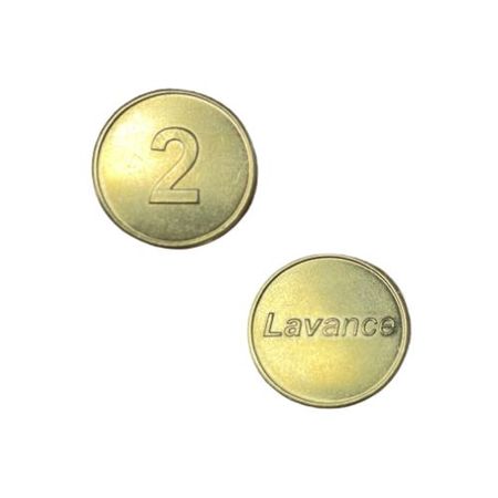 100 jetons "lavance 2"| laiton | diam. 22 mm