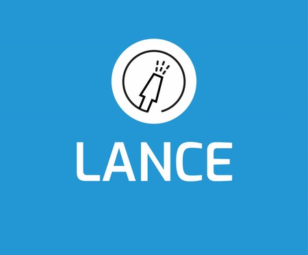 Panneau hp | lance | bleu
