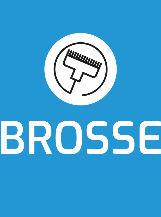 Panneau hp | brosse | bleu