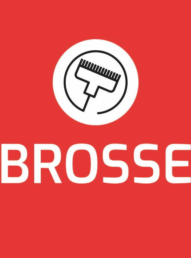 Panneau hp | brosse | rouge