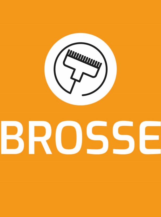 Panneau hp | brosse | orange