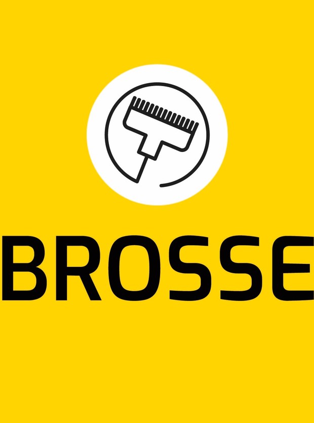 Panneau hp | brosse | jaune