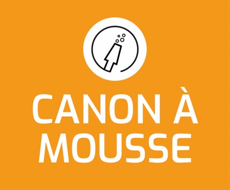 Panneau hp | canon à mousse | orange