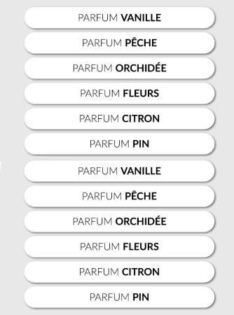 Etiquettes autocollantes | parfums | borne cubix