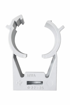 Collier clic | pvc | gris clair | 22mm 