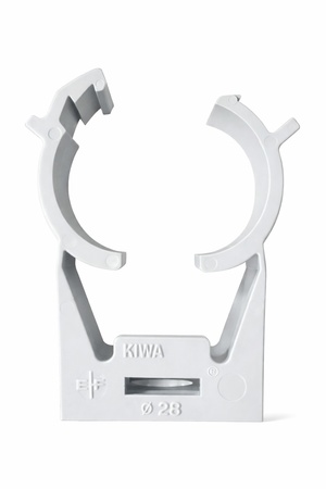 Collier clic | pvc | gris clair | 28mm 